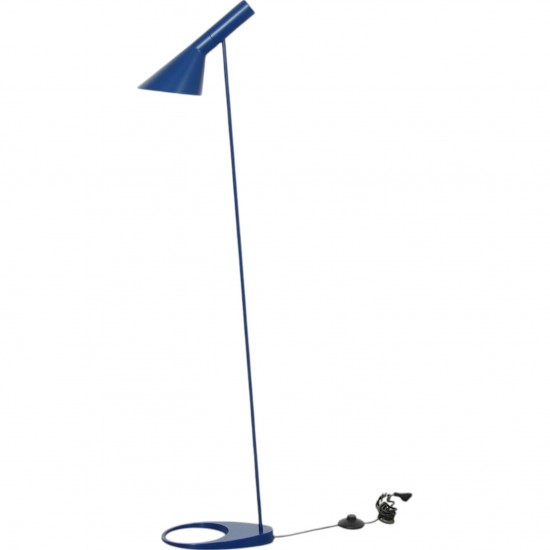Arne Jacobsen blå gulvlampe