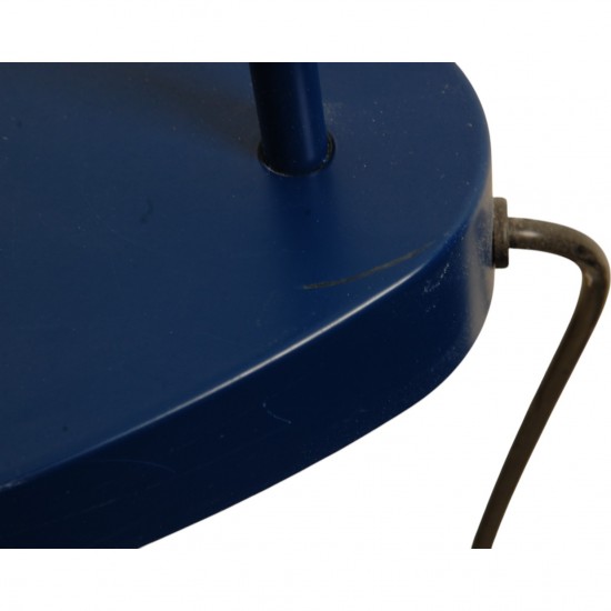 Arne Jacobsen blå gulvlampe