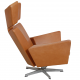 Arne Jacobsen Ox Lounge chair in cognac leather