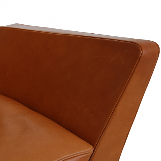 Arne Jacobsen Ox Lounge chair in cognac leather