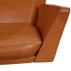 Arne Jacobsen Ox Lounge chair in cognac leather