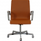 Arne Jacobsen Oxford office chair reupholstered in cognac nevada anilin leather
