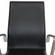 Arne Jacobsen Midle heigh Oxford chair in black leather