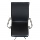 Arne Jacobsen Oxford chair with medium high back and black leather