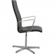 Arne Jacobsen 3273 Oxford stol i sort Aura læder