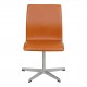 Arne Jacobsen Oxford chair reupholstered with walnut aniline leather