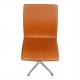 Arne Jacobsen Oxford chair reupholstered with walnut aniline leather