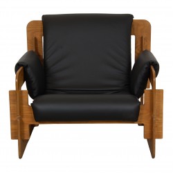 Arne Jacobsen Rover lounge chair black leather