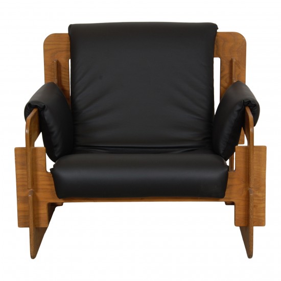 Arne Jacobsen Rover lounge chair black leather