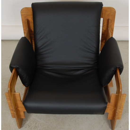 Arne Jacobsen Rover lounge chair black leather