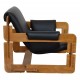 Arne Jacobsen Rover lounge chair black leather