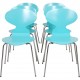 Set of six Arne Jacobsen Ant chairs