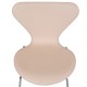 Sæt med 6 Arne Jacobsen Syver stole i natur læder