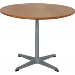 Arne Jacobsen circular coffee table of teak Ø: 60 Cm