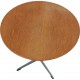 Arne Jacobsen circular coffee table of teak Ø: 60 Cm