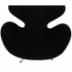 Arne Jacobsen Swan chair in black hallingdal fabric