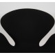 Arne Jacobsen Swan chair in black hallingdal fabric