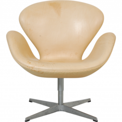 Arne Jacobsen Swan chair in patinated natural leather