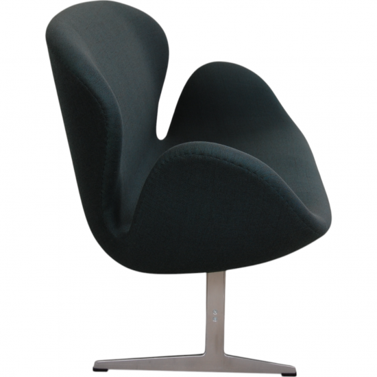 Arne Jacobsen Swan sofa in green fabric
