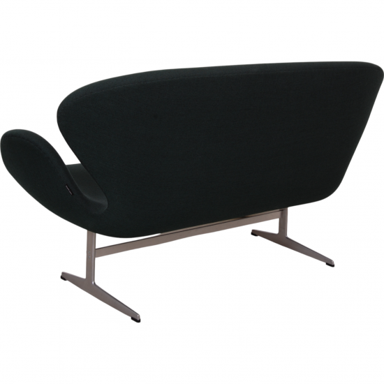 Arne Jacobsen Swan sofa in green fabric