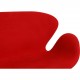 Arne Jacobsen Swan sofa in red Alcantara fabric