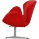Arne Jacobsen Swan sofa in red Alcantara fabric