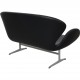 Arne Jacobsen Svane sofa i sort Essential læder