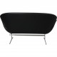 Arne Jacobsen Svane sofa i sort Essential læder