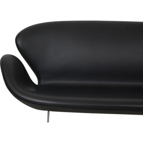 Arne Jacobsen Svane sofa i sort Essential læder