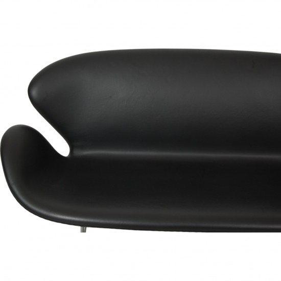 Arne Jacobsen Svane sofa i sort Essential læder
