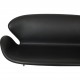 Arne Jacobsen Svane sofa i sort Essential læder