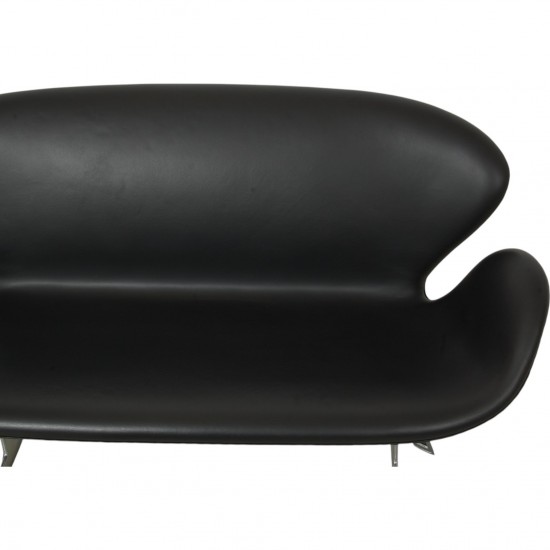 Arne Jacobsen Svane sofa i sort Essential læder