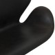 Arne Jacobsen Swan sofa in black grace leather