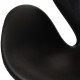 Arne Jacobsen Swan sofa in black grace leather