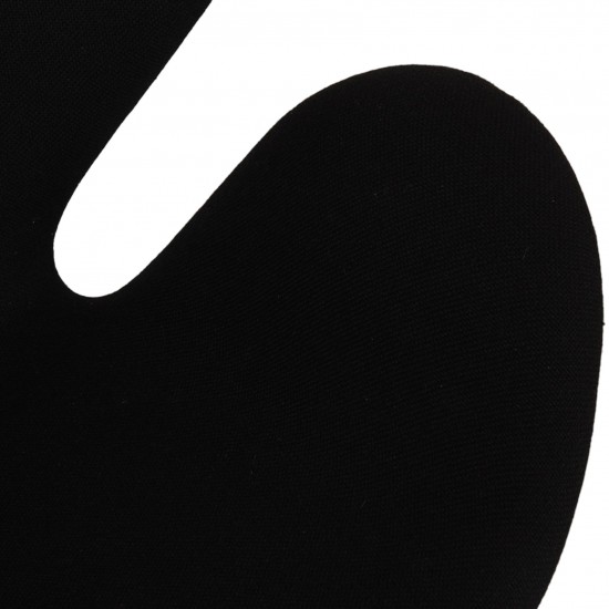 Arne Jacobsen Svanestol i sort Hallingdal stof med højdejustering