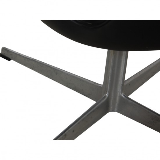 Arne Jacobsen vintage Svanestol i sort læder