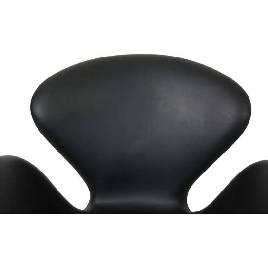 Arne Jacobsen vintage Svanestol i sort læder