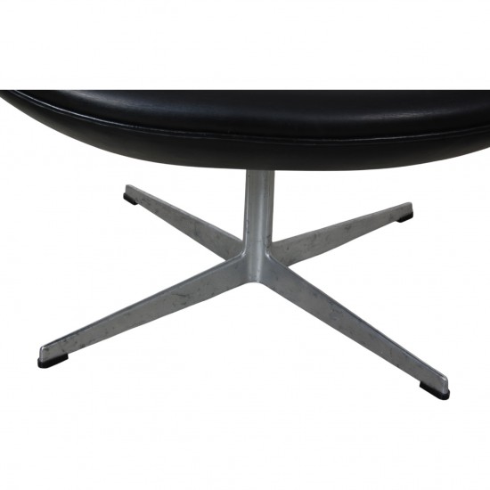 Arne Jacobsen vintage Svanestol i sort læder