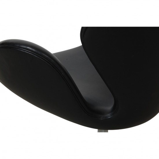 Arne Jacobsen vintage Svanestol i sort læder
