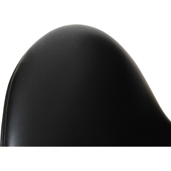Arne Jacobsen vintage Svanestol i sort læder