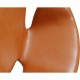 Arne Jacobsen Vintage lav Svane stol betrukket med cognac classic læder