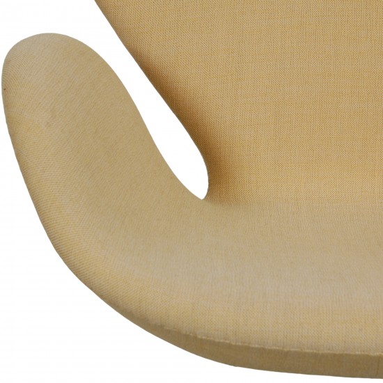 Arne Jacobsen Swan chair in yellow Christianshavns fabric