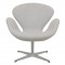 Arne Jacobsen Svanen stol i gråt Divina Melange stof