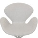 Arne Jacobsen Svanen stol i gråt Divina Melange stof