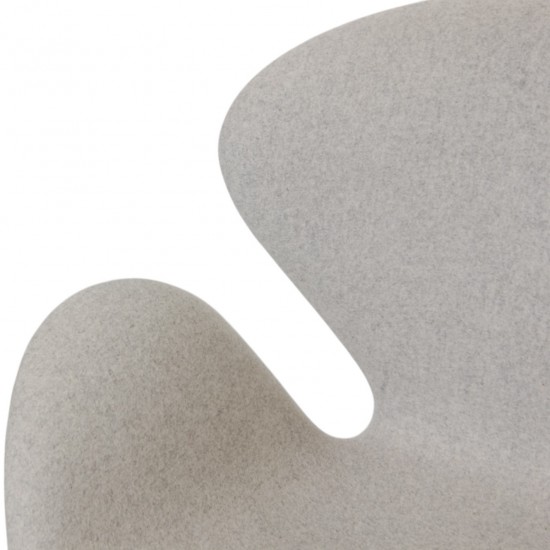 Arne Jacobsen Svanen stol i gråt Divina Melange stof