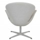 Arne Jacobsen Svanen stol i gråt Divina Melange stof
