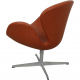 Arne Jacobsen Svane stol i cognac Aura læder