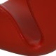 Arne Jacobsen Swan chair in red Aura leather