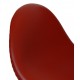 Arne Jacobsen Swan chair in red Aura leather