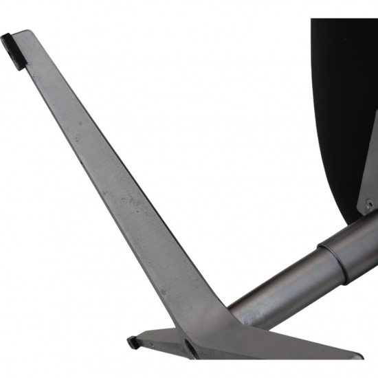 Arne Jacobsen Svane stol i sort aura læder